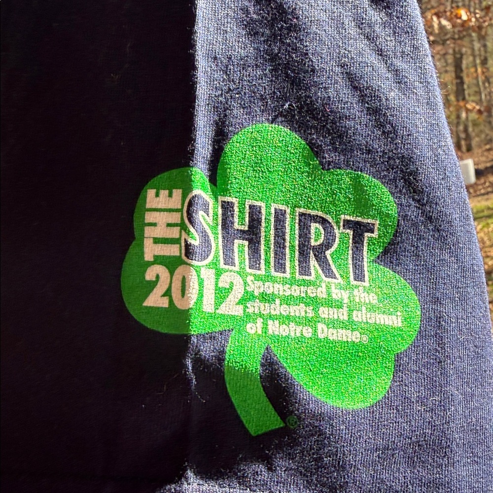 Notre Dame Football 2012 Navy T-Shirt - Picture 6 of 9